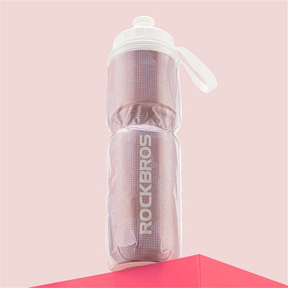 ROCKBROS BT65-1 670ml PP5+Silicone Insulation Water Bottle Cycling Squeeze Type Water Cup (BPA Free, No FDA Certification)