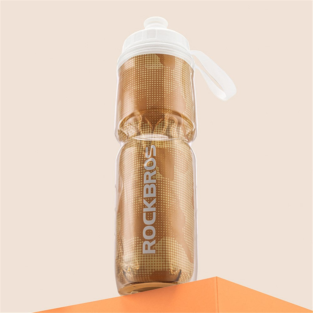 ROCKBROS BT65-1 670ml PP5+Silicone Insulation Water Bottle Cycling Squeeze Type Water Cup (BPA Free, No FDA Certification)