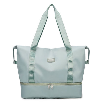 Large Capacity Nylon Waterproof Fitness Tote Single Shoulder Bag Travel Luggage Bag