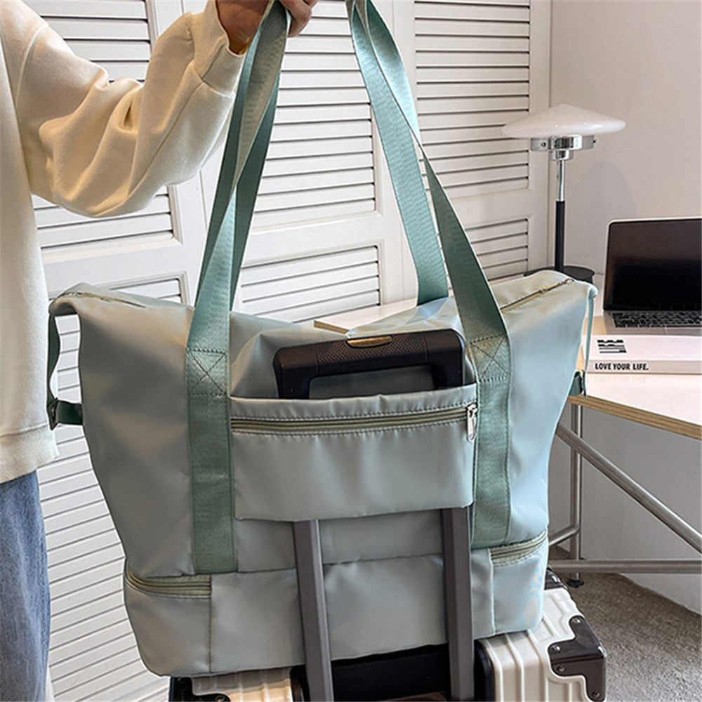 Large Capacity Nylon Waterproof Fitness Tote Single Shoulder Bag Travel Luggage Bag