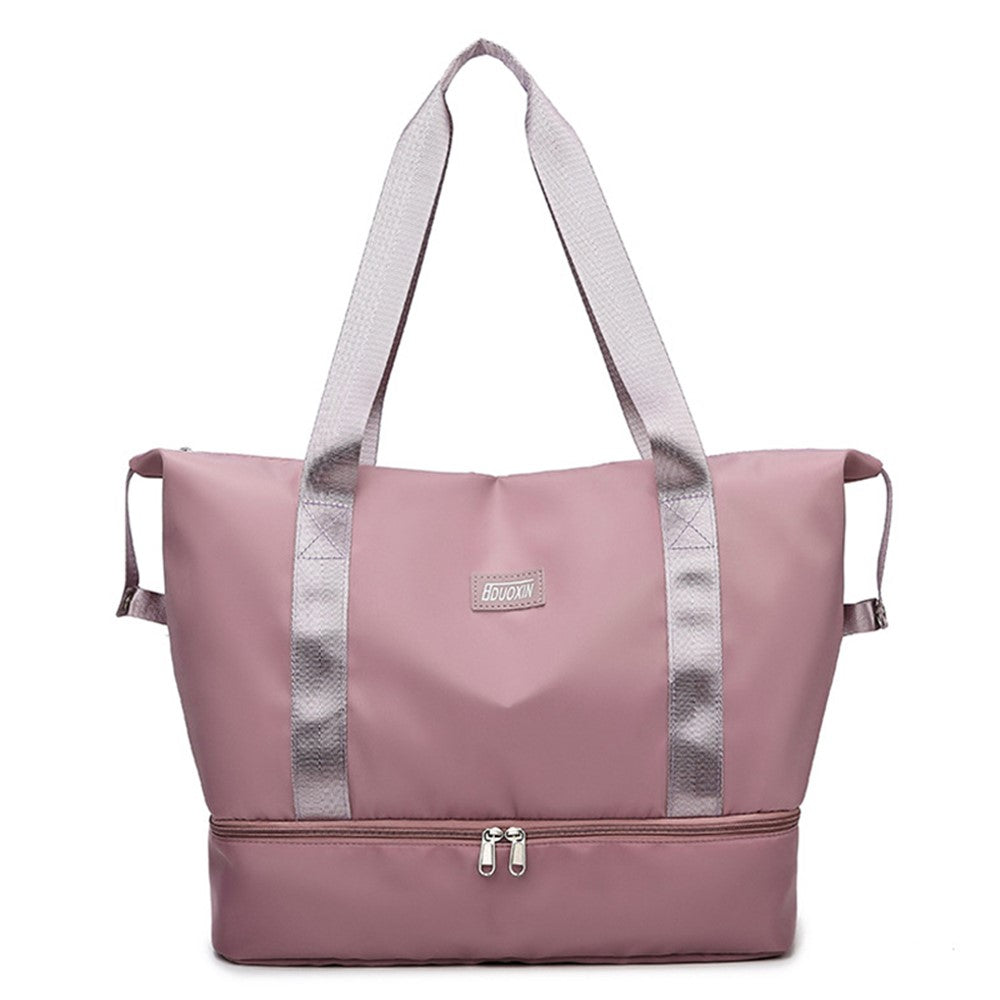 Large Capacity Nylon Waterproof Fitness Tote Single Shoulder Bag Travel Luggage Bag