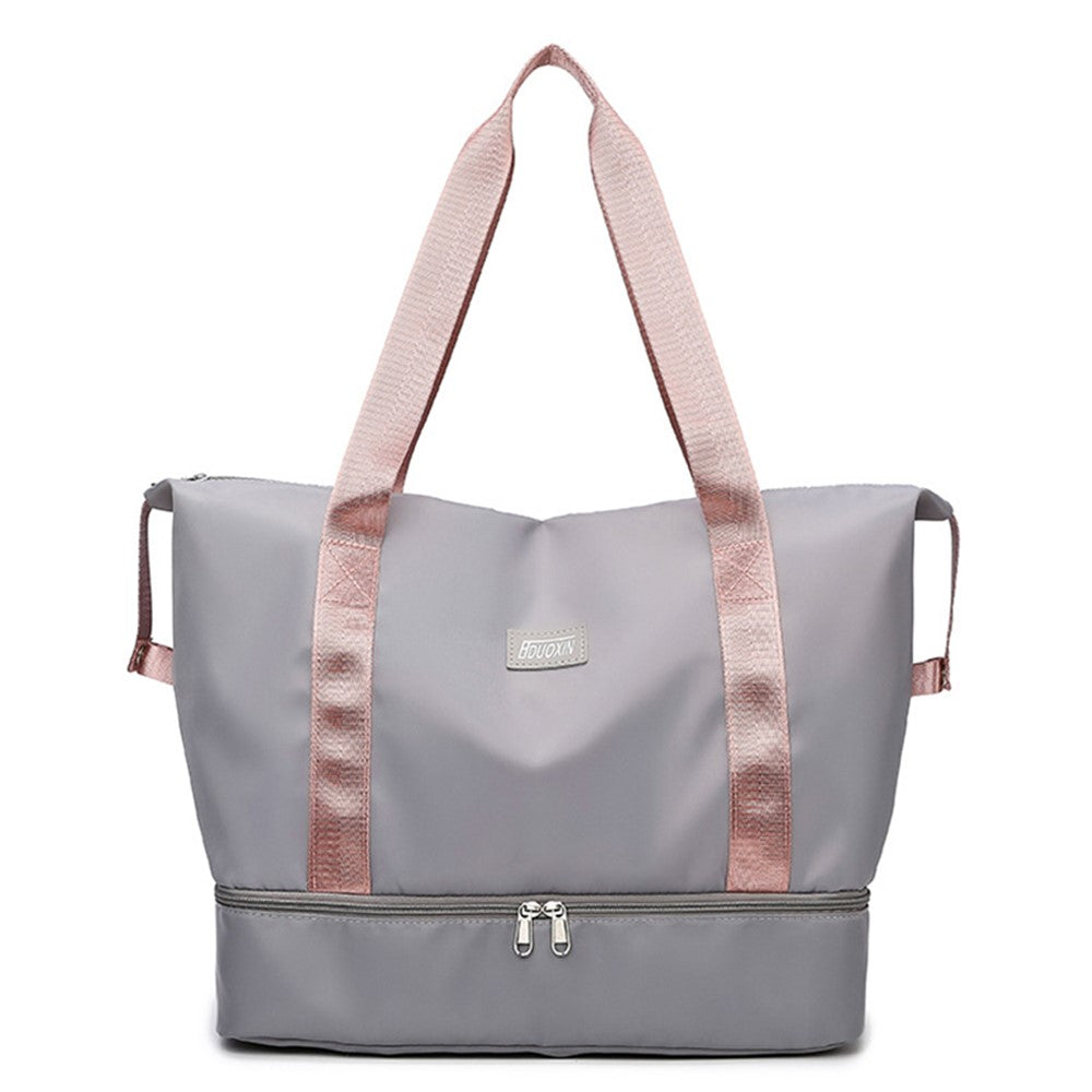 Large Capacity Nylon Waterproof Fitness Tote Single Shoulder Bag Travel Luggage Bag