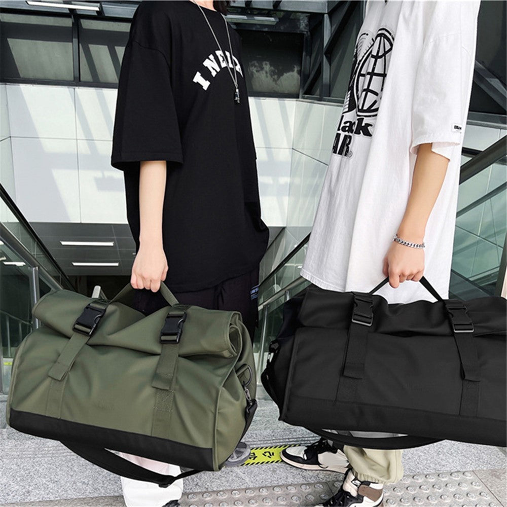 Large Capacity Oxford Cloth Sport Fitness Tote Crossbody Bag Travel Luggage Bag