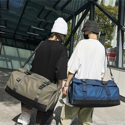 Large Capacity Oxford Cloth Sport Fitness Tote Crossbody Bag Travel Luggage Bag