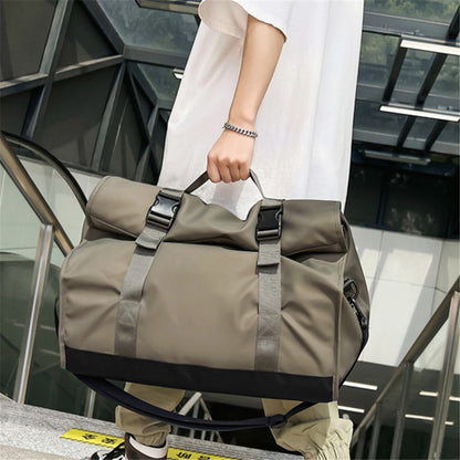 Large Capacity Oxford Cloth Sport Fitness Tote Crossbody Bag Travel Luggage Bag