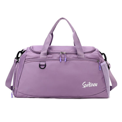 Oxford Cloth Unisex Waterproof Fitness Tote Crossbody Bag Large Capacity Travel Luggage Bag