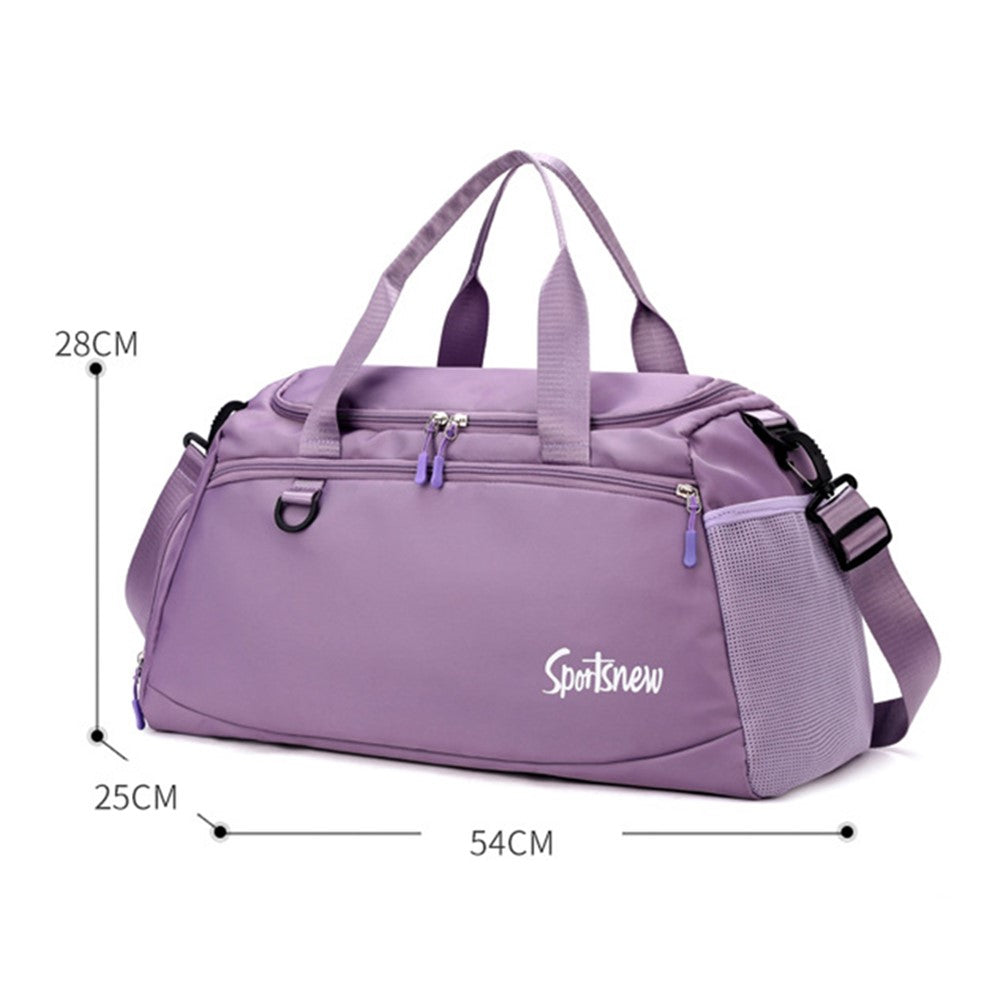 Oxford Cloth Unisex Waterproof Fitness Tote Crossbody Bag Large Capacity Travel Luggage Bag