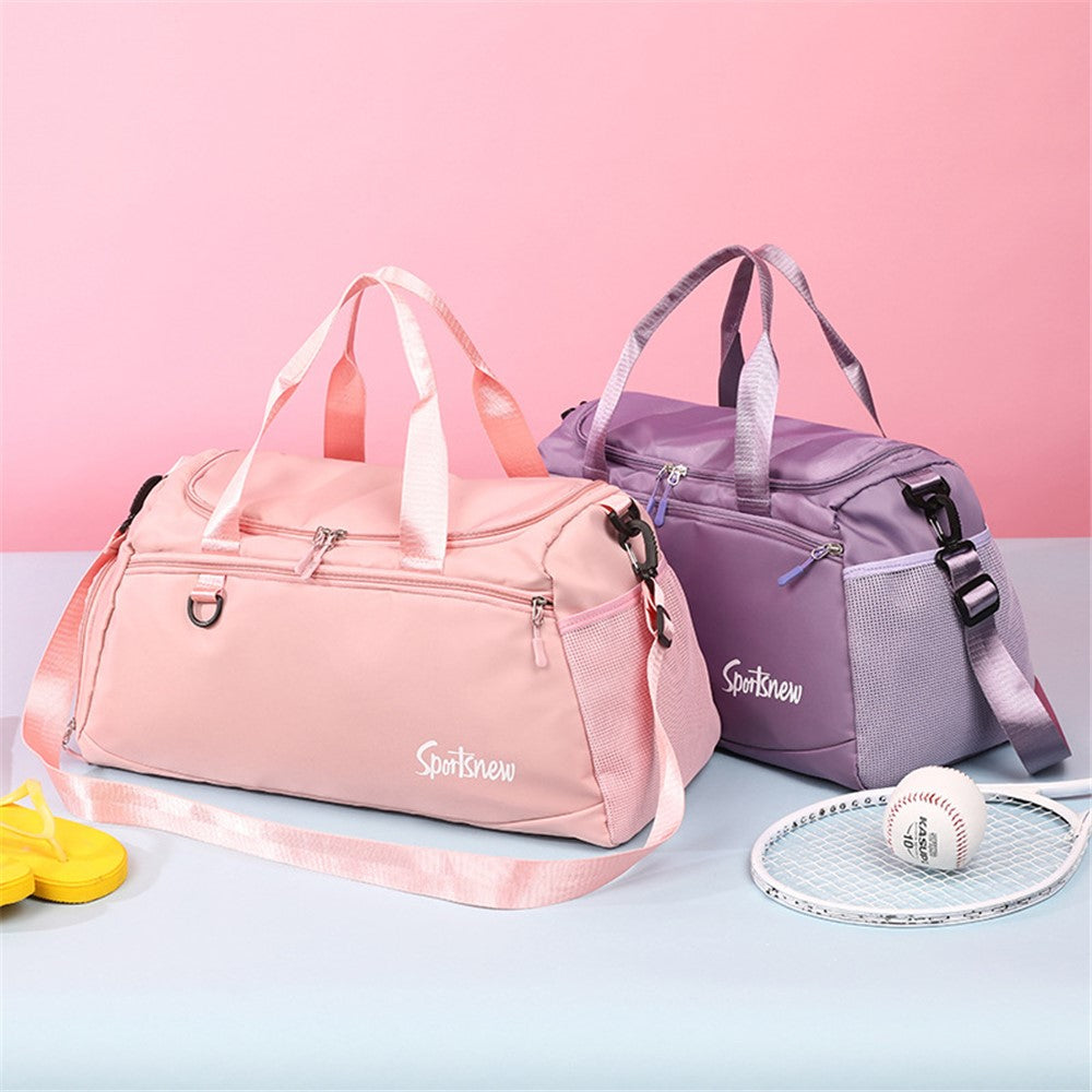 Oxford Cloth Unisex Waterproof Fitness Tote Crossbody Bag Large Capacity Travel Luggage Bag