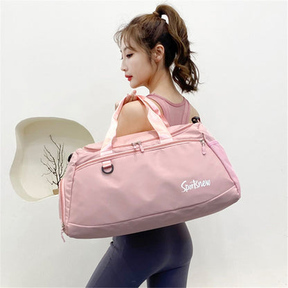 Oxford Cloth Unisex Waterproof Fitness Tote Crossbody Bag Large Capacity Travel Luggage Bag