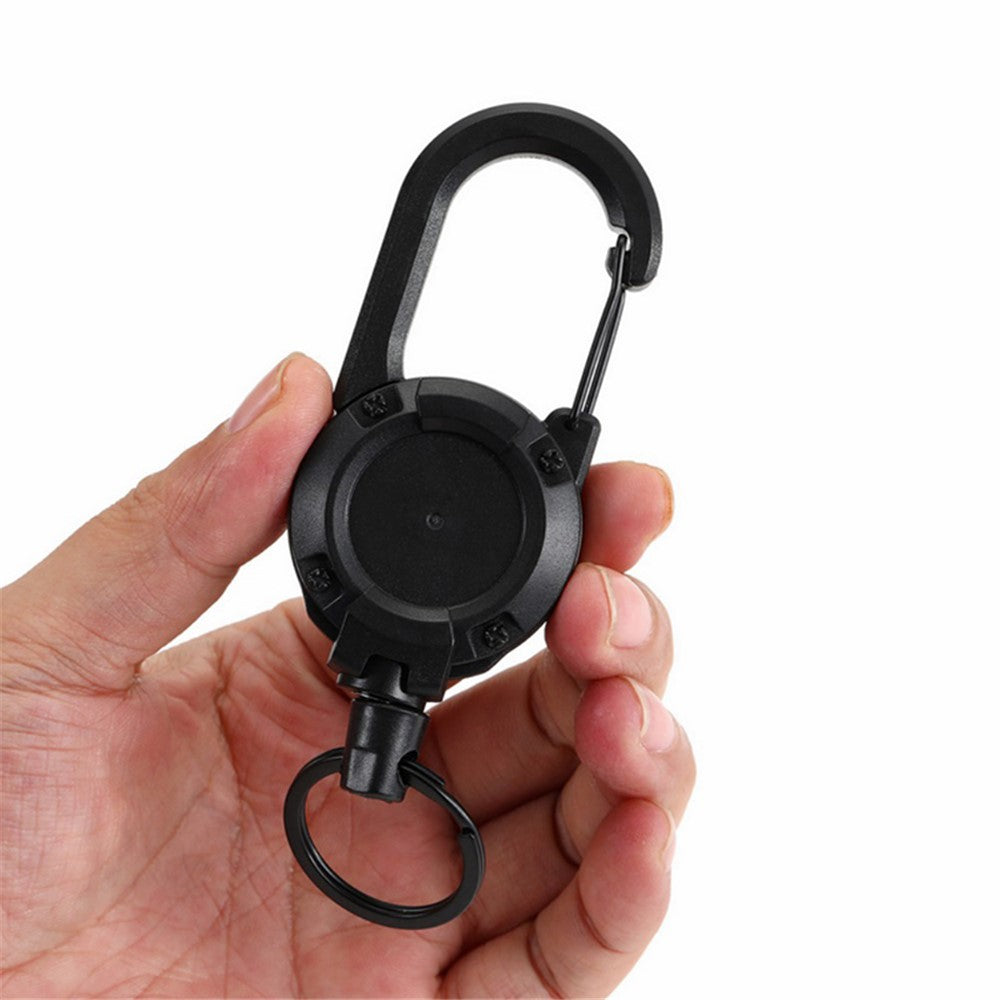 HS-6890 Automatic Retractable Wire Rope Anti-Theft Tactical Keychain Buckle