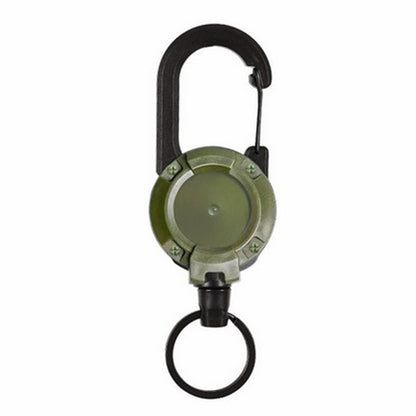 HS-6890 Automatic Retractable Wire Rope Anti-Theft Tactical Keychain Buckle