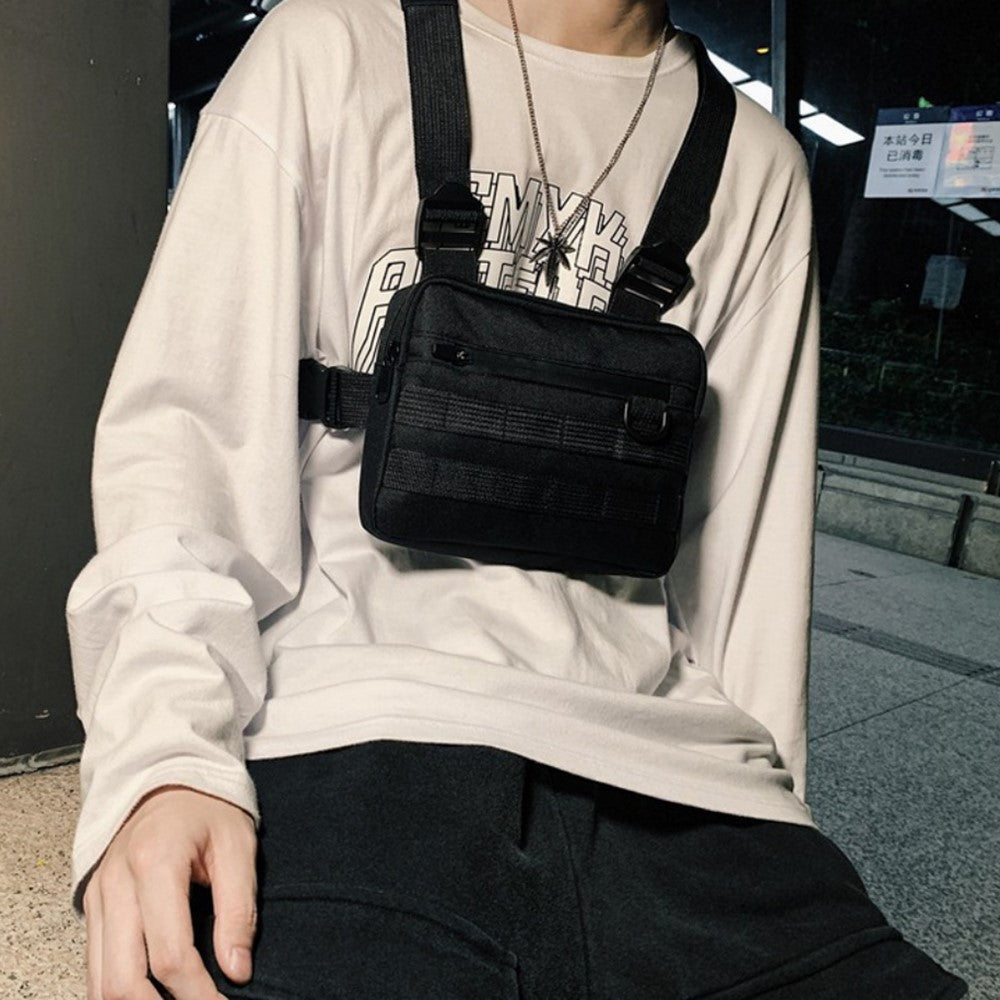 YA0274 Men Outdoor Tactical Vest Waterproof Oxford Cloth Military Chest Bag