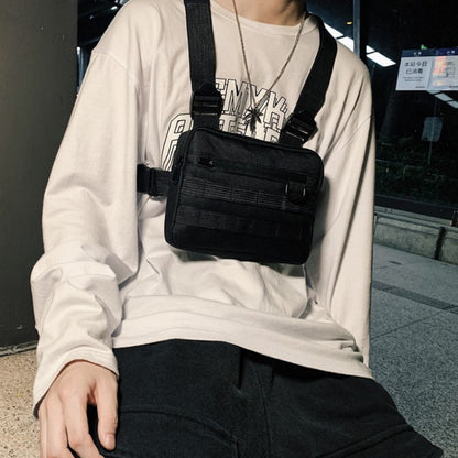 YA0274 Men Outdoor Tactical Vest Waterproof Oxford Cloth Military Chest Bag