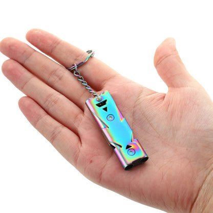Stainless Steel Loud Emergency Survival Whistle for Camping Hiking Sports Dog Training