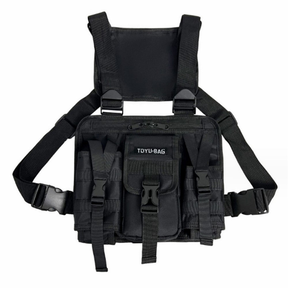 YH6025 Outdoor Tactical Vest Dual Shoulder Bag Oxford Cloth Chest Bag