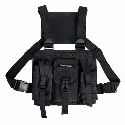YH6025 Outdoor Tactical Vest Dual Shoulder Bag Oxford Cloth Chest Bag