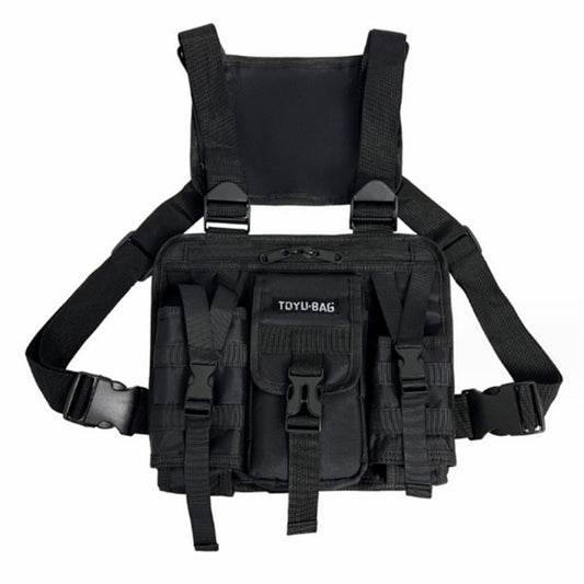 YH6025 Outdoor Tactical Vest Dual Shoulder Bag Oxford Cloth Chest Bag