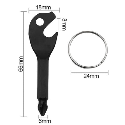 YHD115 Outdoor Portable Bottle Opener Key Design Mini Phillips Screwdriver