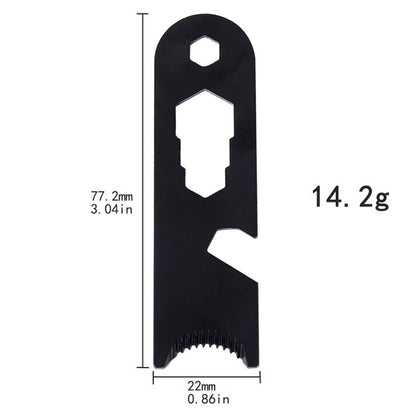 Outdoor Stainless Steel Camp Fire Starter Flint Scraper Fire Rod Striker Bottle Opener Tool