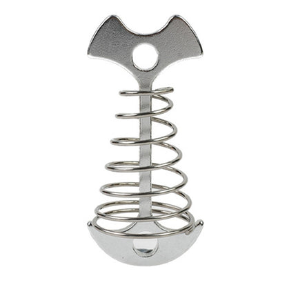 AOTU AT6546 Aluminum Alloy+Stainless Steel Tent Nail Fishbone Spring Stake Deck Anchor Peg Wind Rope Buckle