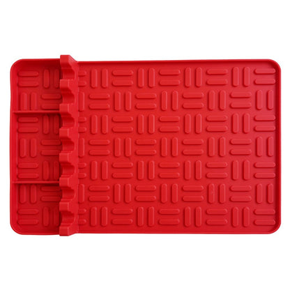Outdoor BBQ Grill High Temperature Resistant Side Shelf Silicone Pad Barbecue Grill Tool Pad