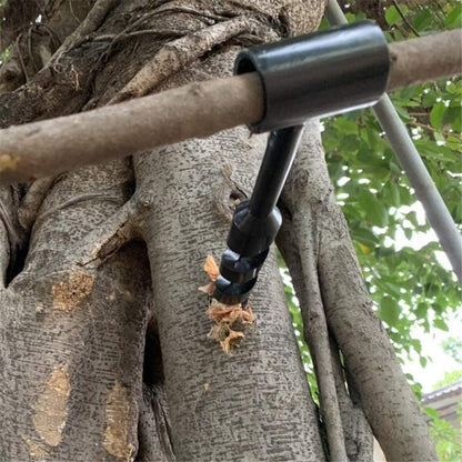 YH0158 10mm Wood Drilling Tool Outdoor Camping Carbon Steel Manual Drill Survival Tool