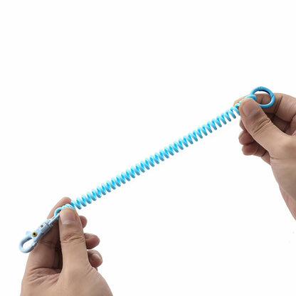 01 Multifunctional Outdoor Keychain Coil Anti-Lost Rope Elastic EVA Spring Rope