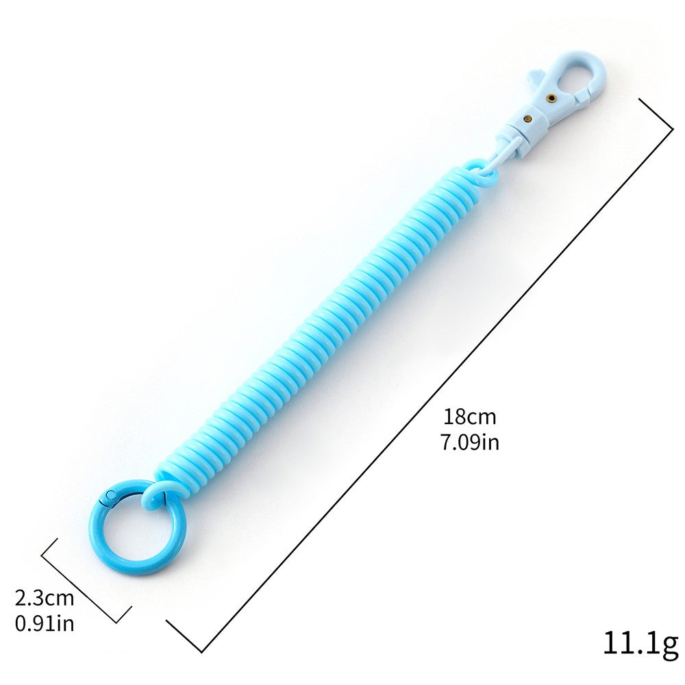 01 Multifunctional Outdoor Keychain Coil Anti-Lost Rope Elastic EVA Spring Rope