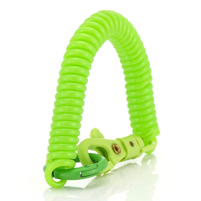 01 Multifunctional Outdoor Keychain Coil Anti-Lost Rope Elastic EVA Spring Rope