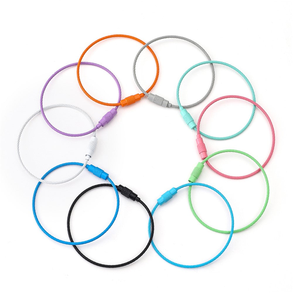 YH0589 Multifunction Steel Wire Keychain Cable Key Ring Key Chain