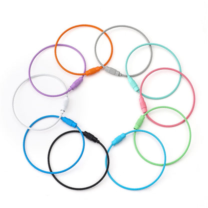 YH0589 Multifunction Steel Wire Keychain Cable Key Ring Key Chain