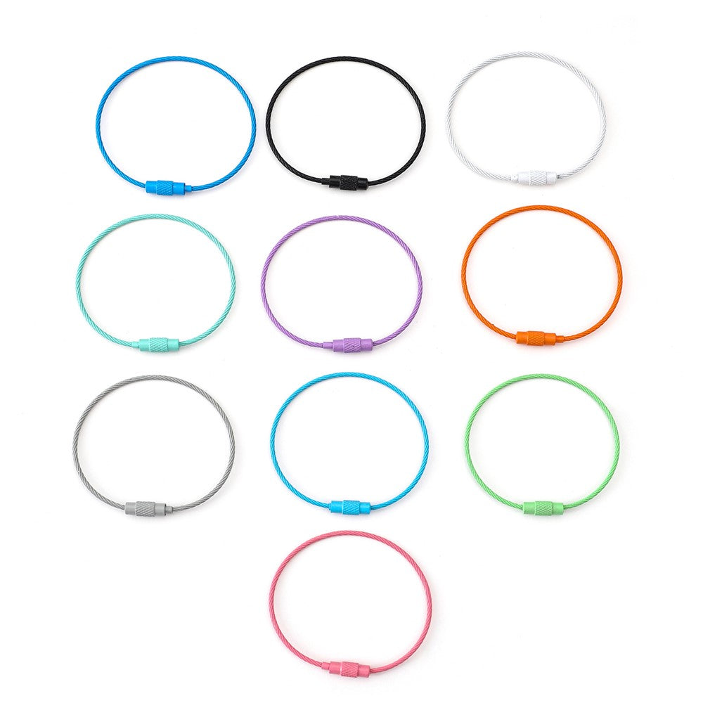 YH0589 Multifunction Steel Wire Keychain Cable Key Ring Key Chain