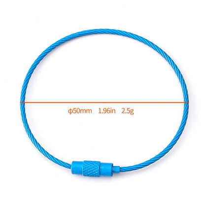 YH0589 Multifunction Steel Wire Keychain Cable Key Ring Key Chain