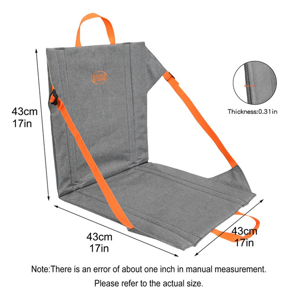 MYDAYS OUTDOOR Backrest Cushion Folding Chair Portable Outdoor Camping Seat Mat