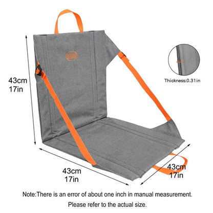 MYDAYS OUTDOOR Backrest Cushion Folding Chair Portable Outdoor Camping Seat Mat