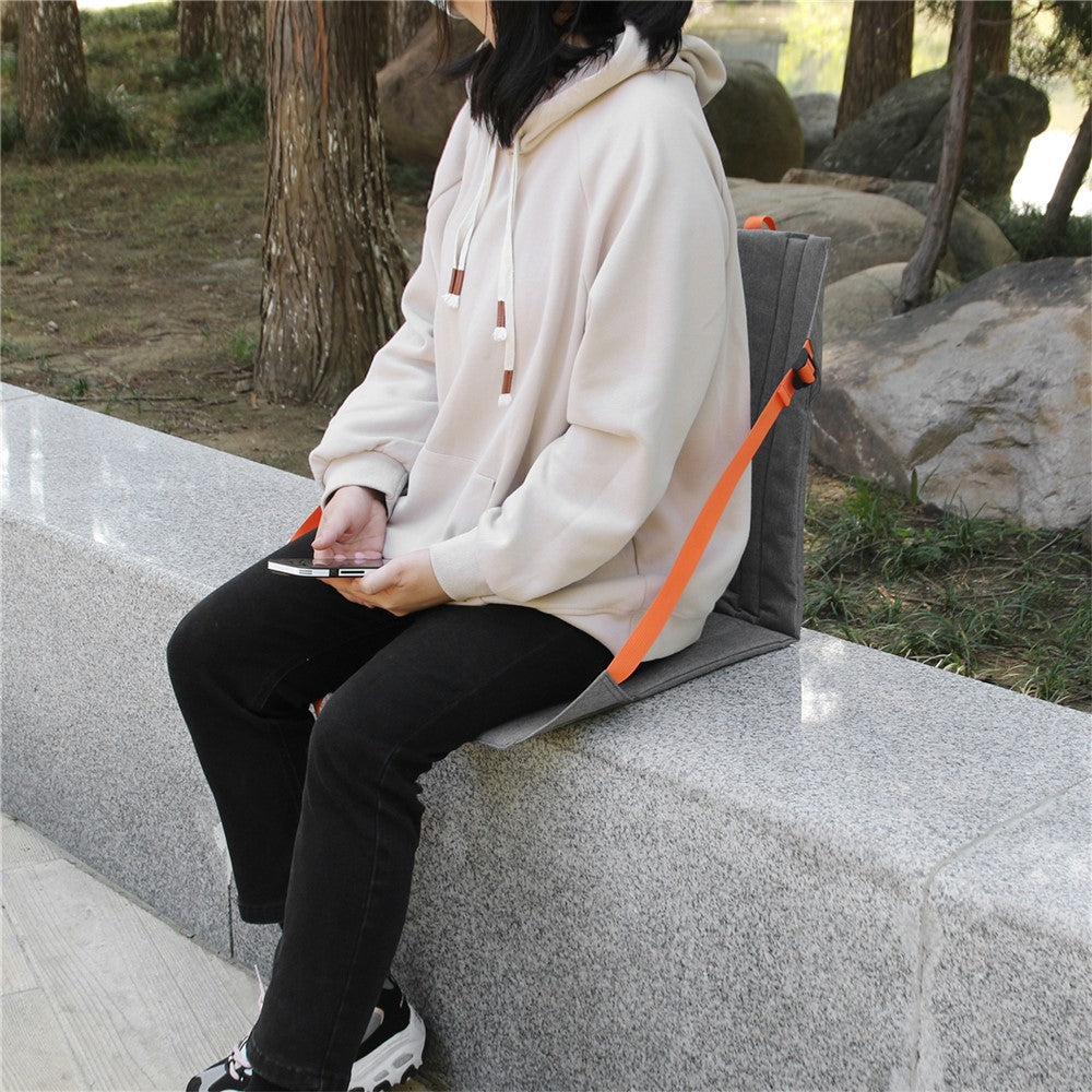 MYDAYS OUTDOOR Backrest Cushion Folding Chair Portable Outdoor Camping Seat Mat