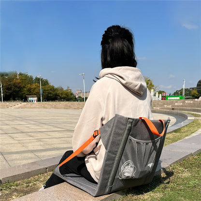 MYDAYS OUTDOOR Backrest Cushion Folding Chair Portable Outdoor Camping Seat Mat