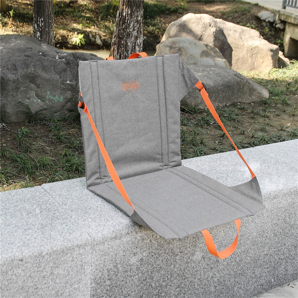 MYDAYS OUTDOOR Backrest Cushion Folding Chair Portable Outdoor Camping Seat Mat