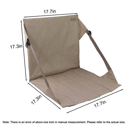 MYDAYS OUTDOOR 847203 Rollable Backrest Cushion Chair Portable Outdoor Camping Fishing Seat Mat