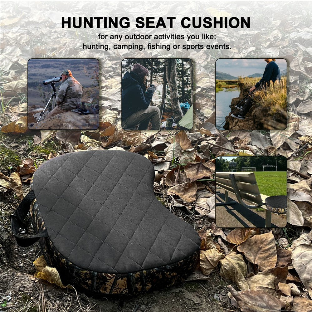Portable Camping Hunting Seat Mat Thicken EPE+Sponge Outdoor Seating Pad with Carabiner