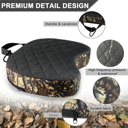 Portable Camping Hunting Seat Mat Thicken EPE+Sponge Outdoor Seating Pad with Carabiner