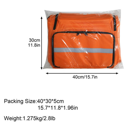 Medical First Aid Emergency Rescue Backpack 600D Oxford Cloth Large Capacity Survival Kit Storage Bag, 38x25x50cm