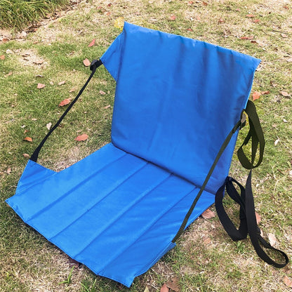 44x44cm Backrest Padded Seat Oxford Cloth Seat Cushion for Outdoor Sporting Events