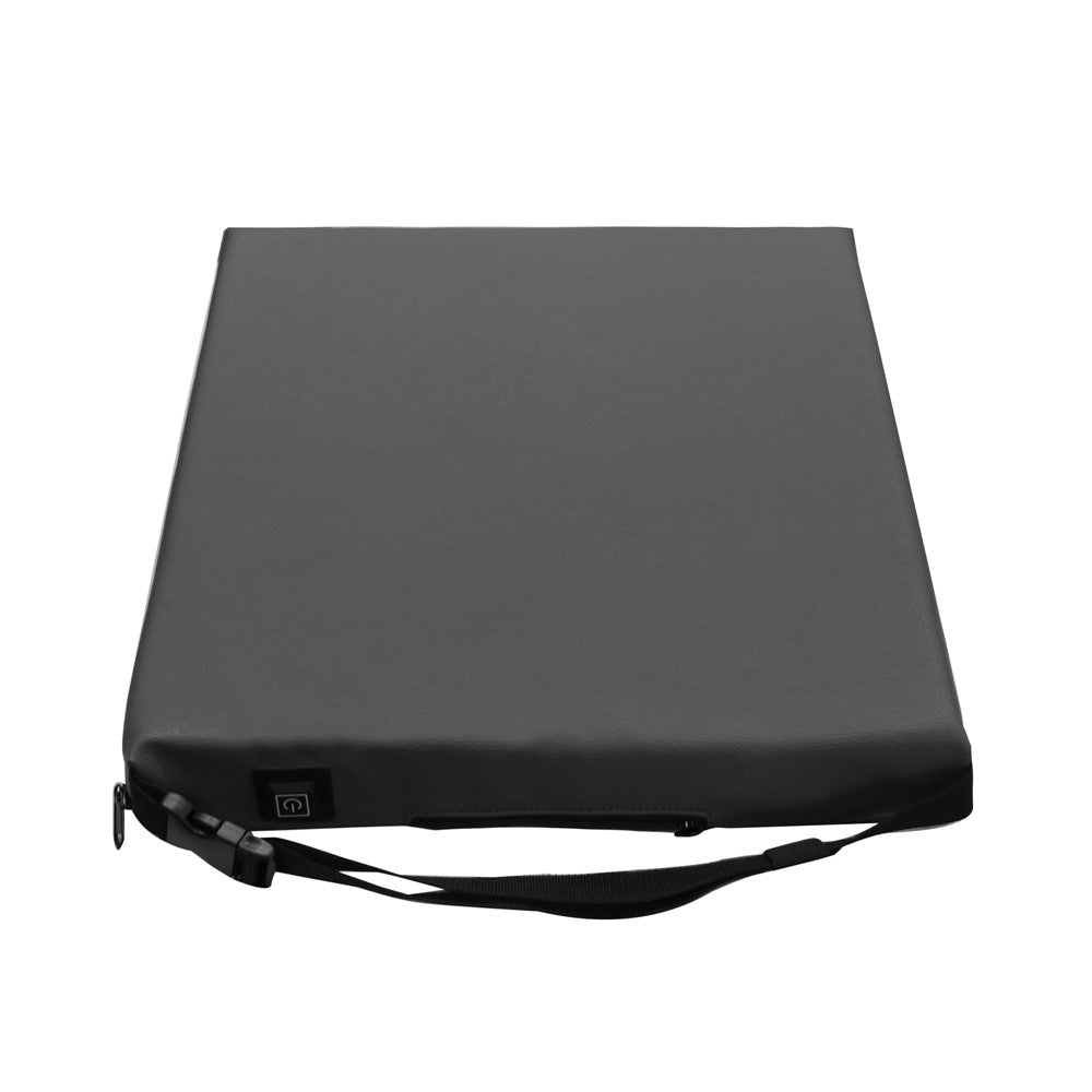 Portable Outdoor Stadium Electric Heating Seat Mat Winter Leather+Cotton Seat Cushion