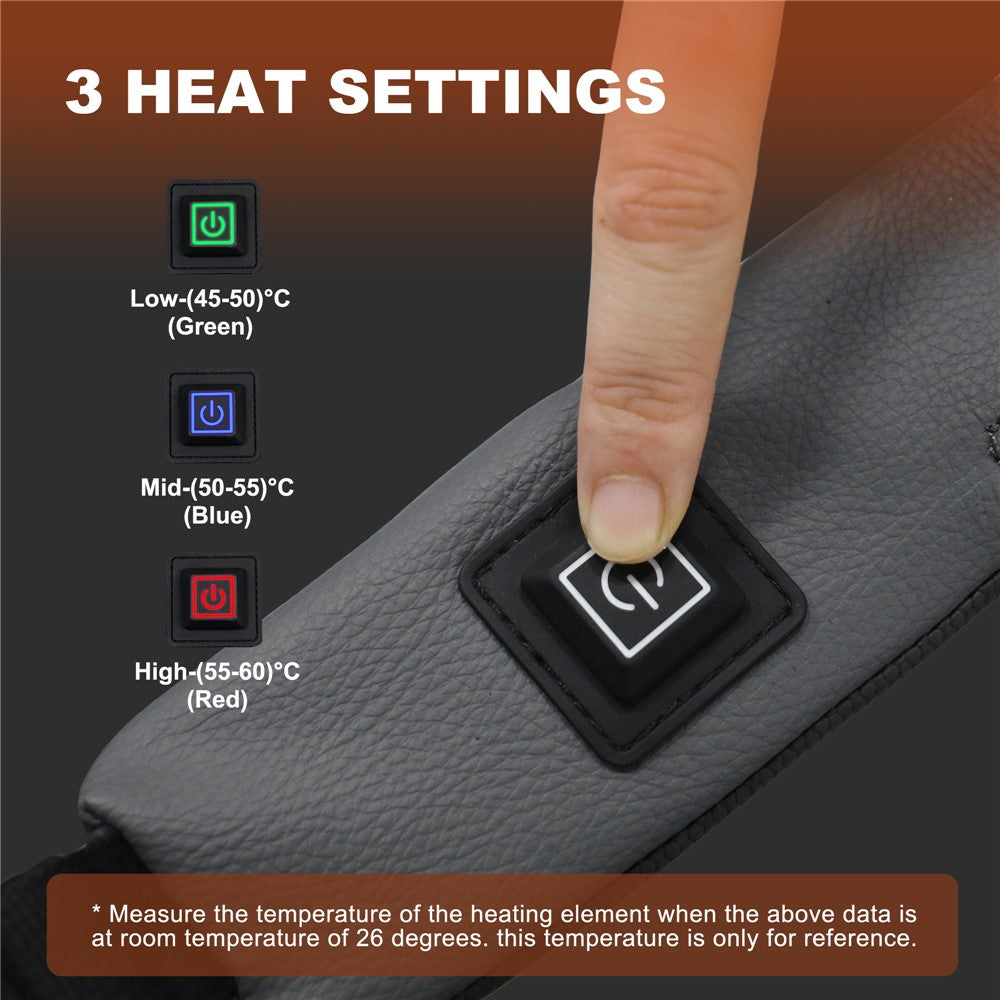 Portable Outdoor Stadium Electric Heating Seat Mat Winter Leather+Cotton Seat Cushion
