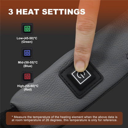 Portable Outdoor Stadium Electric Heating Seat Mat Winter Leather+Cotton Seat Cushion