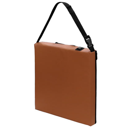 Portable Outdoor Stadium Electric Heating Seat Mat Winter Leather+Cotton Seat Cushion