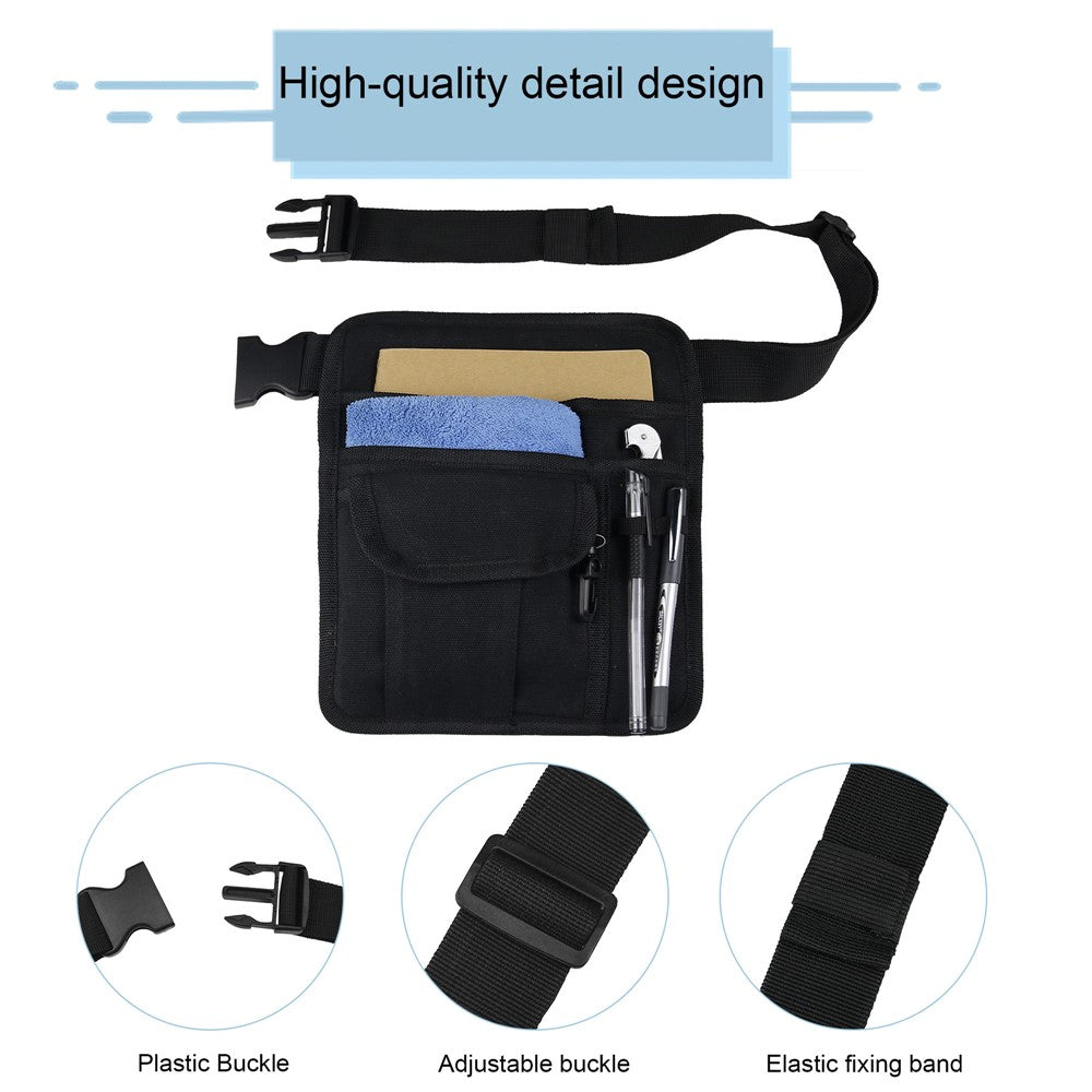 831201 20.5x25.5cm Canvas Belt Pouch Waiter Waist Bag Outdoors Repair Tools Bag