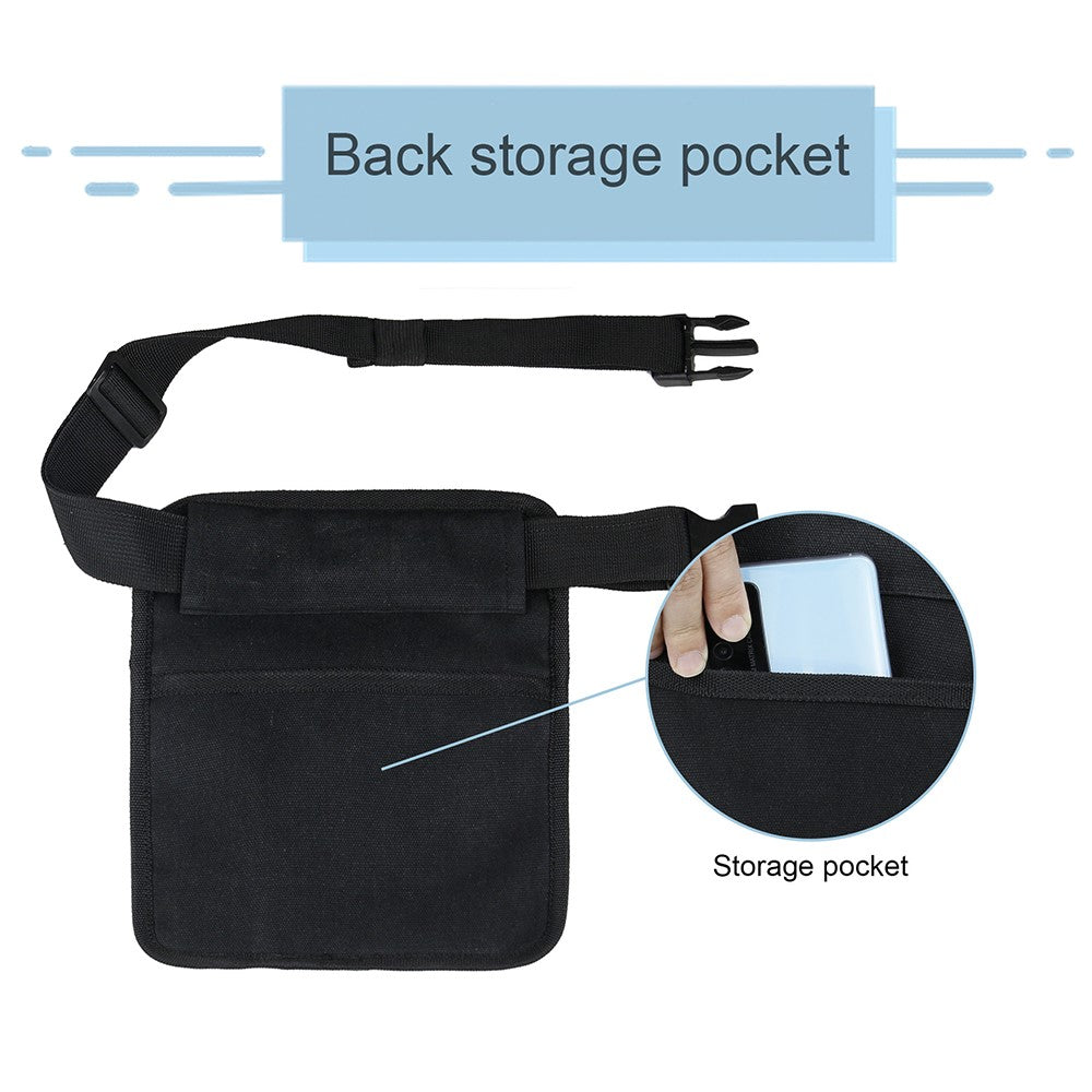 831201 20.5x25.5cm Canvas Belt Pouch Waiter Waist Bag Outdoors Repair Tools Bag