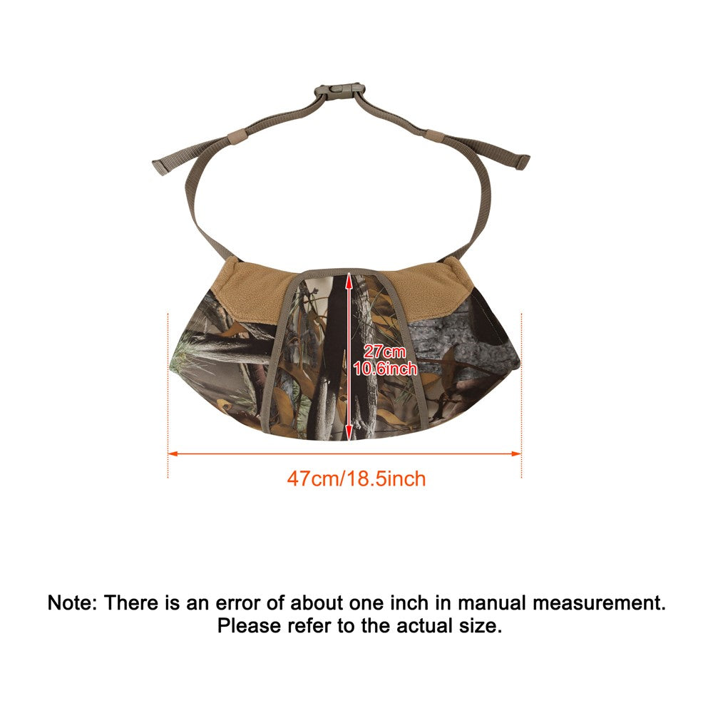 850908 47x27cm Camouflage Hand Muff with Clear Window for Winter Hunting